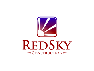 Red Sky Construction  logo design by IrvanB