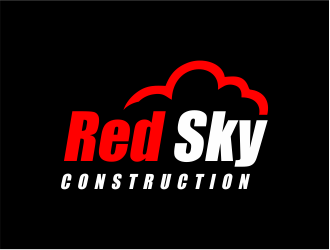 Red Sky Construction  logo design by Girly