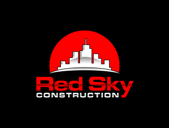Red Sky Construction  logo design by ammad
