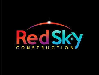 Red Sky Construction  logo design by nexgen