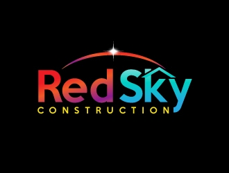 Red Sky Construction  logo design by nexgen
