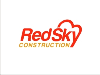 Red Sky Construction  logo design by GURUARTS