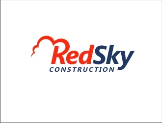 Red Sky Construction  logo design by GURUARTS