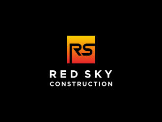 Red Sky Construction  logo design by menanagan