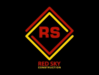 Red Sky Construction  logo design by Mirza