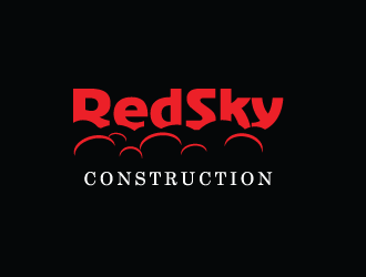 Red Sky Construction  logo design by mppal