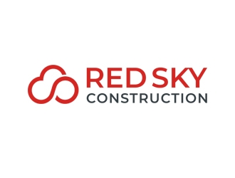 Red Sky Construction  logo design by Kebrra