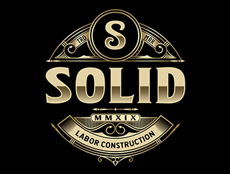 Solid Labor Const.  logo design by Optimus