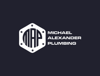 MAP Michael Alexander Plumbing logo design by goblin