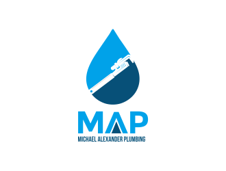 MAP Michael Alexander Plumbing logo design by Girly