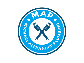 MAP Michael Alexander Plumbing logo design by Girly
