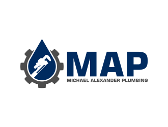 MAP Michael Alexander Plumbing logo design by pakNton