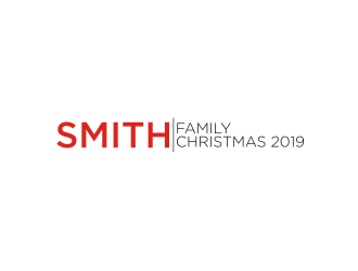 Smith Family Christmas 2019 logo design by Diancox