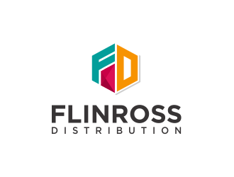 Flinross Distribution logo design by evdesign