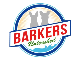 Barkers Unleashed logo design by Vickyjames