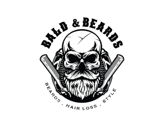 Bald & Beards logo design by emberdezign