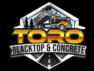 Toro Blacktop & Concrete logo design by Suvendu