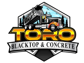 Toro Blacktop & Concrete logo design by Suvendu