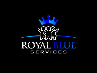 Royal Blue Services logo design by YONK