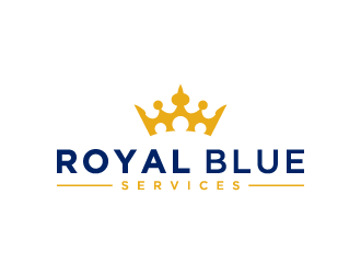Royal Blue Services logo design by denfransko