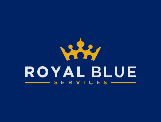 Royal Blue Services logo design by denfransko