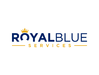 Royal Blue Services logo design by denfransko