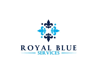 Royal Blue Services logo design by Erasedink