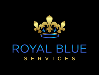 Royal Blue Services logo design by onamel