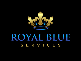 Royal Blue Services logo design by onamel