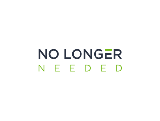 No Longer Needed logo design by Susanti