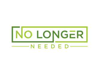 No Longer Needed logo design by nurul_rizkon