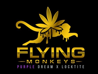 Flying Monkeys (Emerald City Cookies x Locktite)  logo design by DreamLogoDesign