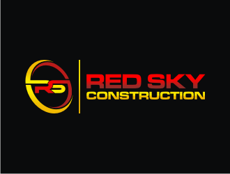 Red Sky Construction  logo design by rief