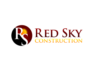 Red Sky Construction  logo design by pakNton