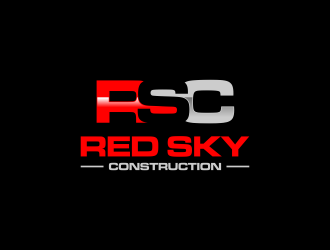 Red Sky Construction  logo design by haidar