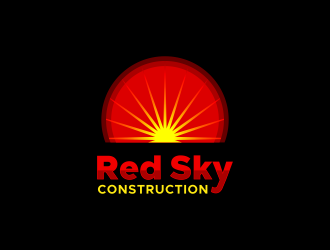 Red Sky Construction  logo design by nandoxraf
