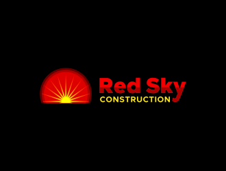Red Sky Construction  logo design by nandoxraf