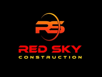 Red Sky Construction  logo design by twomindz
