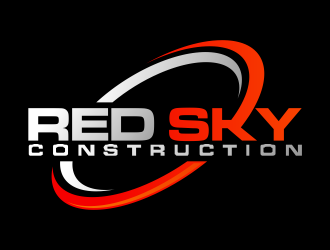Red Sky Construction  logo design by mikael