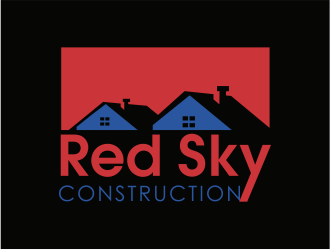 Red Sky Construction  logo design by up2date
