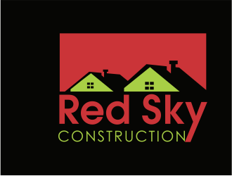 Red Sky Construction  logo design by up2date