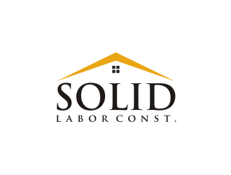 Solid Labor Const.  logo design by Barkah
