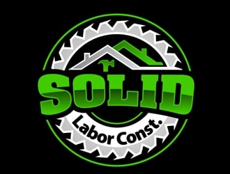 Solid Labor Const.  logo design by DreamLogoDesign