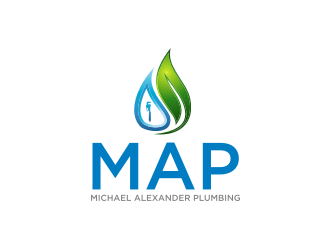 MAP Michael Alexander Plumbing logo design by Sheilla