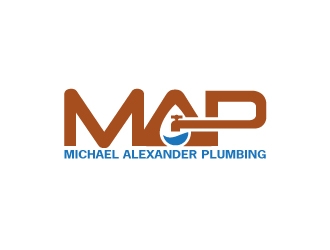 MAP Michael Alexander Plumbing logo design by Krafty