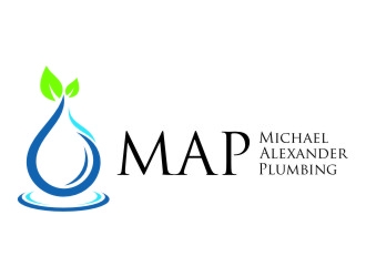 MAP Michael Alexander Plumbing logo design by jetzu