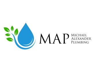 MAP Michael Alexander Plumbing logo design by jetzu