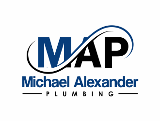 MAP Michael Alexander Plumbing logo design by up2date