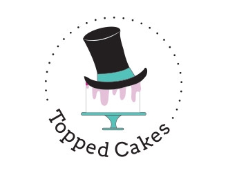 Topped Cakes logo design by not2shabby