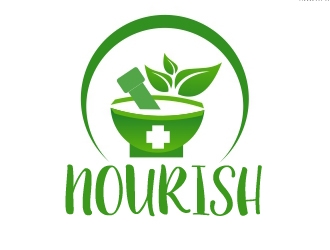 Nourish logo design by AamirKhan